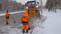 Более 8 тысяч кубометров снега вывезено на полигон в Альметьевске